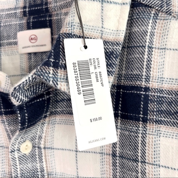 AG Adriano Goldschmied Men’s Colton Flannel Shirt - Picture 7 of 13